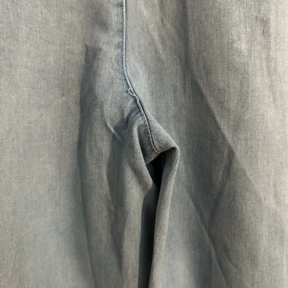 Lucy & Yak Originals Light Wash Denim Overalls Size L/R (Organic Cotton) - Picture 10 of 13